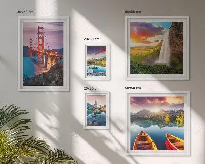 Bildergalerien-Set für die Wand Landschaften und Naturbrücken aus den USA