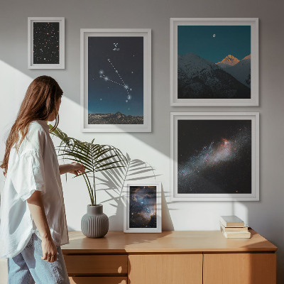 Bildergalerie-set für die wand Kosmische Ansichten von Galaxien