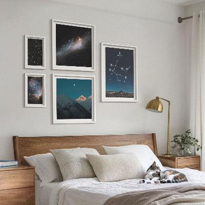 Bilderset fürs sofa Kosmische Landschaften der Galaxie