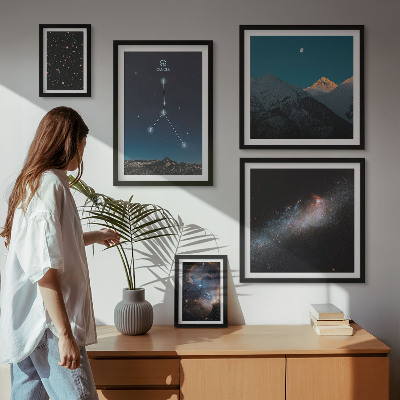 Bildergalerie-set für die wand Motive des kosmischen Nachthimmels