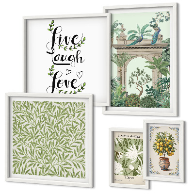 Bildergalerie-set für die wand Pflanzenmotive, Boho-Akzente