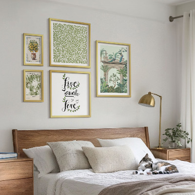Bildergalerie-set für die wand Pflanzenmotive, Boho-Akzente