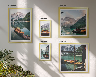 Bildergalerie-set für die wand Seen, Berge, Boote, Landschaften