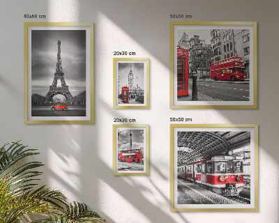 Bildergalerie-set für die wand Stilvolle Ansichten von London und Paris