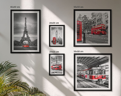 Bildergalerie-set für die wand Stilvolle Ansichten von London und Paris