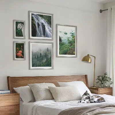 Bilderset fürs Sofa mit Motiven aus Natur, Wildtieren und Landschaften