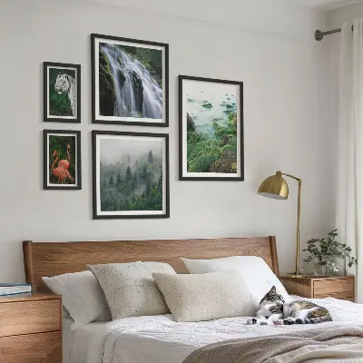 Bilderset fürs Sofa mit Motiven aus Natur, Wildtieren und Landschaften