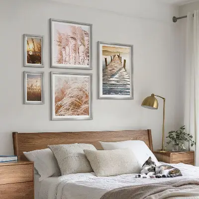 Bilderset fürs Sofa mit friedlichen Naturansichten
