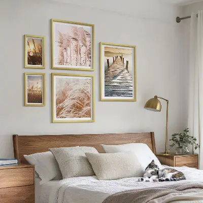 Bilderset fürs Sofa mit friedlichen Naturansichten