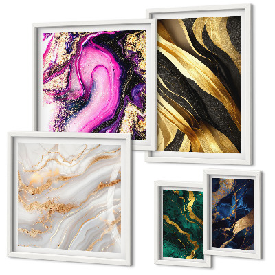 Bildergalerie-set für die wand Abstrakte moderne Muster