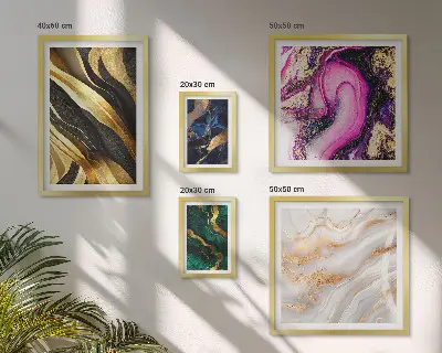 Bildergalerie-Set für die Wand mit abstrakten modernen Mustern