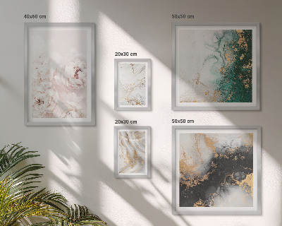 Modernes wandbilder-set Florale Akzente, abstrakte Eleganz