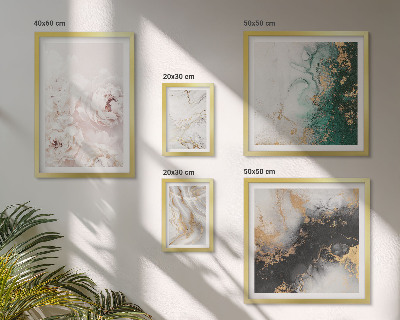 Modernes wandbilder-set Florale Akzente, abstrakte Eleganz