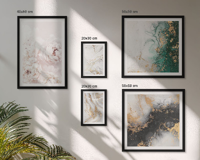 Modernes wandbilder-set Florale Akzente, abstrakte Eleganz
