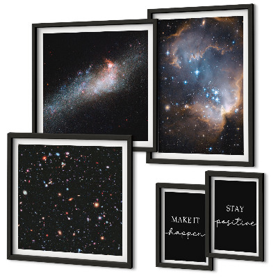 Bilderset fürs sofa Kosmische Inspirationen Motivation