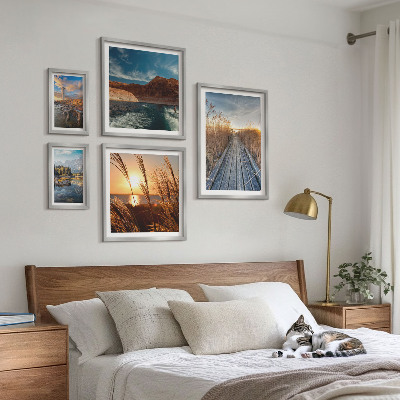 Bildergalerie-set für die wand Landschaften Wasser Vegetationspfad