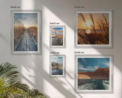 Wandbilder-Set Landschaften mit Wasser und Vegetationspfad