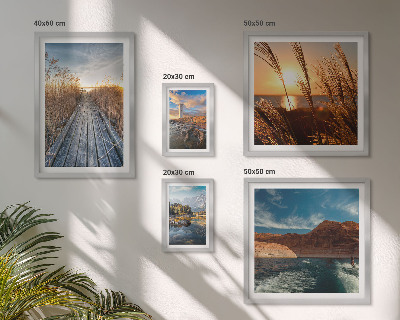 Bildergalerie-set für die wand Landschaften Wasser Vegetationspfad