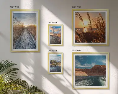 Wandbilder-Set Landschaften mit Wasser und Vegetationspfad