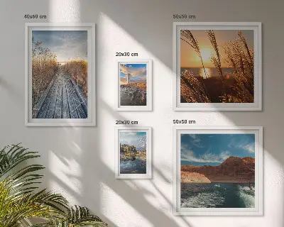 Wandbilder-Set Landschaften mit Wasser und Vegetationspfad
