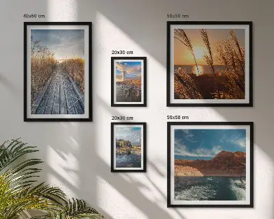 Wandbilder-Set Landschaften mit Wasser und Vegetationspfad