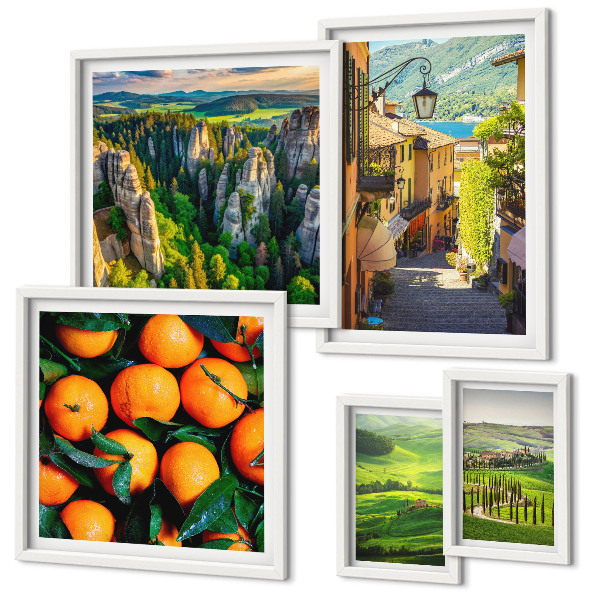 Modernes wandbilder-set Bezaubernde ländliche Landschaften