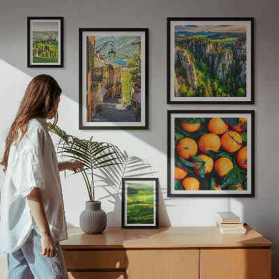 Modernes wandbilder-set Bezaubernde ländliche Landschaften
