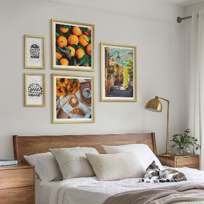 Bildergalerie-set für die wand Caféblick auf die Straßen