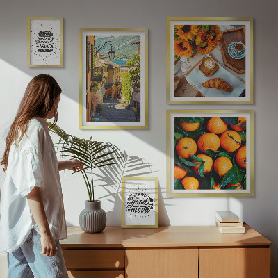 Bildergalerie-set für die wand Caféblick auf die Straßen