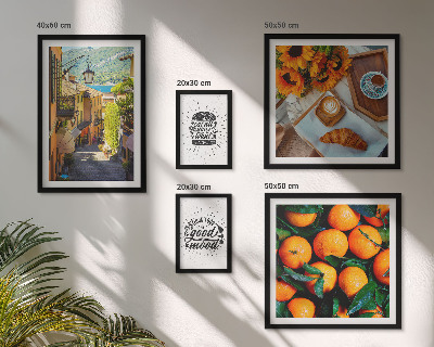 Bildergalerie-set für die wand Caféblick auf die Straßen