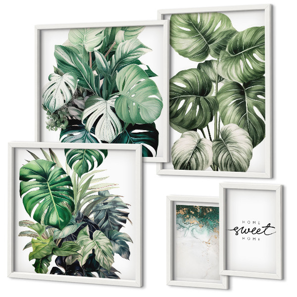 Modernes wandbilder-set Moderne Pflanzenmotive