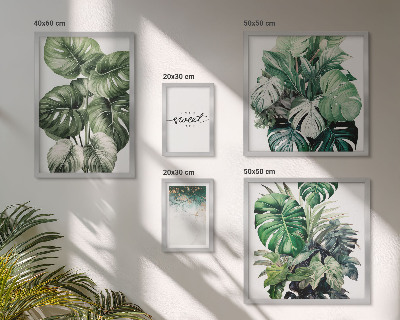 Modernes wandbilder-set Moderne Pflanzenmotive