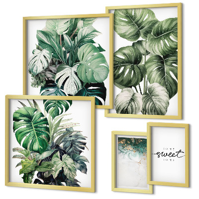 Modernes wandbilder-set Moderne Pflanzenmotive