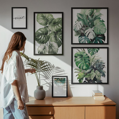 Modernes wandbilder-set Moderne Pflanzenmotive