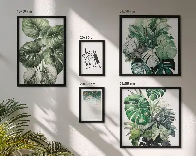Bildergalerie-Set für die Wand abstrakte Pflanzenmotive