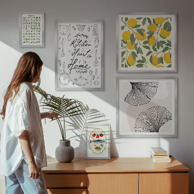 Modernes wandbilder-set Stilvolle Kücheninspirationen