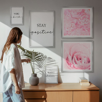 Bilderset fürs sofa Motivierende Blumenzitate