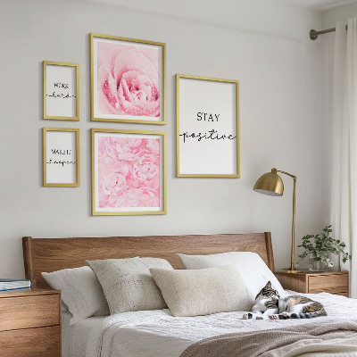 Bilderset fürs sofa Motivierende Blumenzitate
