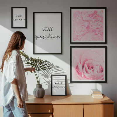Bilderset fürs sofa Motivierende Blumenzitate