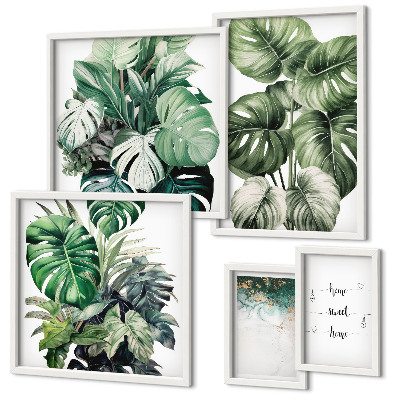 Bildergalerie-set für die wand Moderne Pflanzeninspirationen