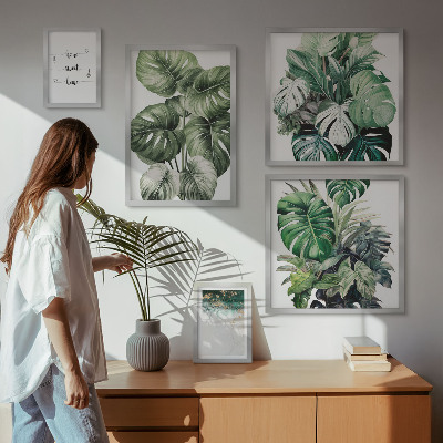 Bildergalerie-set für die wand Moderne Pflanzeninspirationen