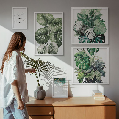 Bildergalerie-set für die wand Moderne Pflanzeninspirationen