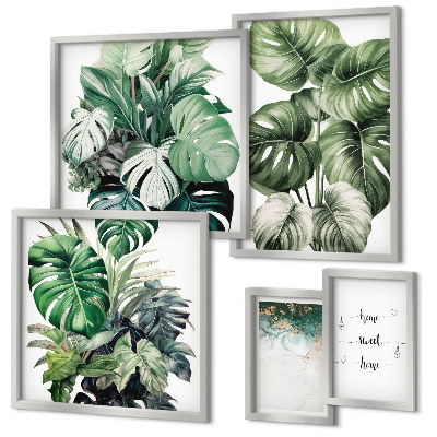 Bildergalerie-set für die wand Moderne Pflanzeninspirationen