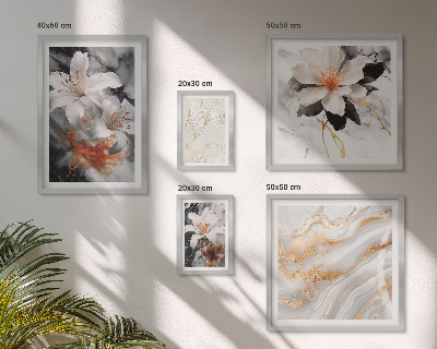 Bildergalerie-set für die wand Eleganter floraler Marmorhintergrund