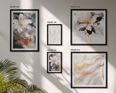 Bildergalerie-set für die wand Eleganter floraler Marmorhintergrund
