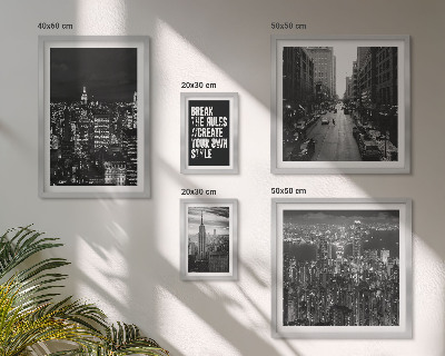 Bildergalerie-set für die wand Schwarz-Weiß-Ansichten von New York City