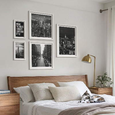 Bildergalerie-set für die wand Schwarz-Weiß-Ansichten von New York City