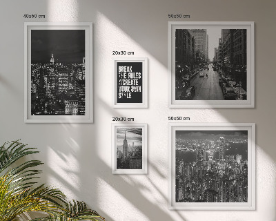 Bildergalerie-set für die wand Schwarz-Weiß-Ansichten von New York City