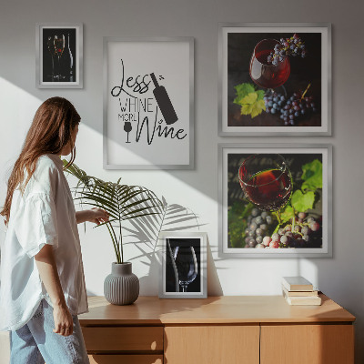 Bildergalerie-set für die wand Stilvoller Wein und Accessoires