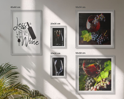 Bildergalerie-set für die wand Stilvoller Wein und Accessoires